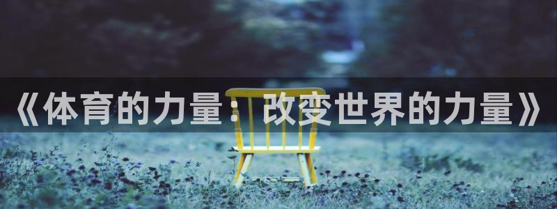 德国vsport体育官方正版app集团:《体育的力量:改变世